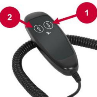 Dodatočné káblové diaľkové ovládanie pre sklopné sedadlo